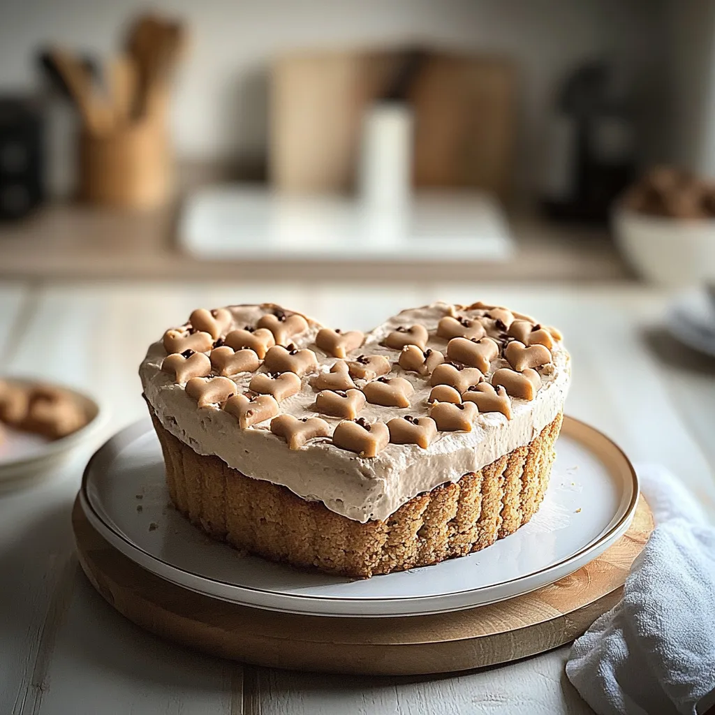 Heart Chaped Cookie Cake