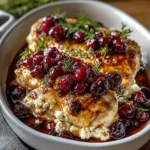 Honey Cranberry Chicken Bake with Ricotta Cheese - Easy, Flavor-Packed Dinner in 40 Minutes!