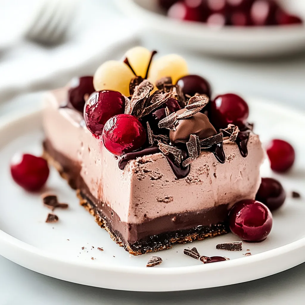 Indulge in Frozen Cherry Chocolate Parfait Delight