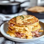 Irresistible Cheese and Ham Pancakes Recipe Delight