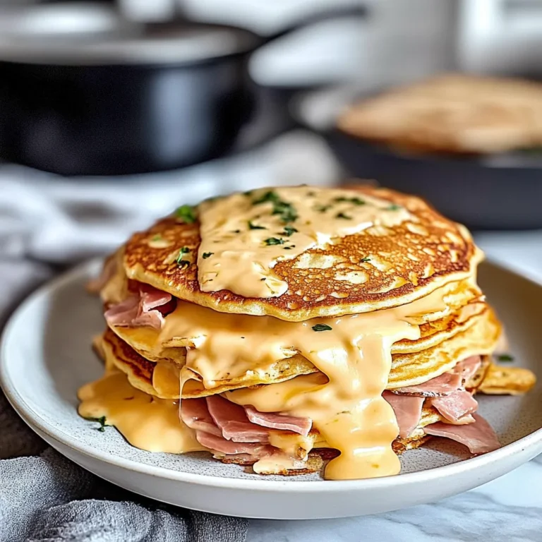 Irresistible Cheese and Ham Pancakes Recipe Delight