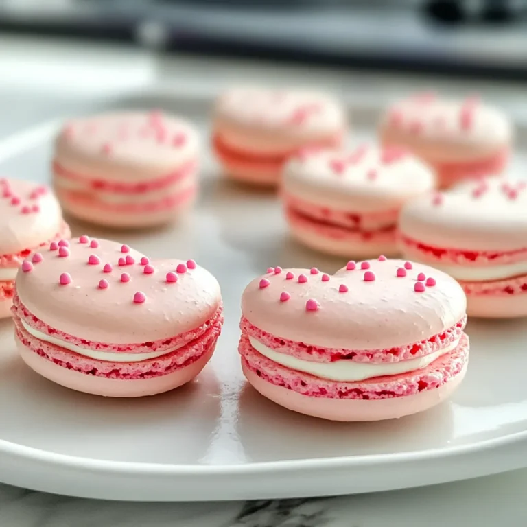 Irresistible Heart Macarons with Vanilla Buttercream Recipe