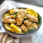 Keto Lemon Chicken Cauliflower Rice Bowls