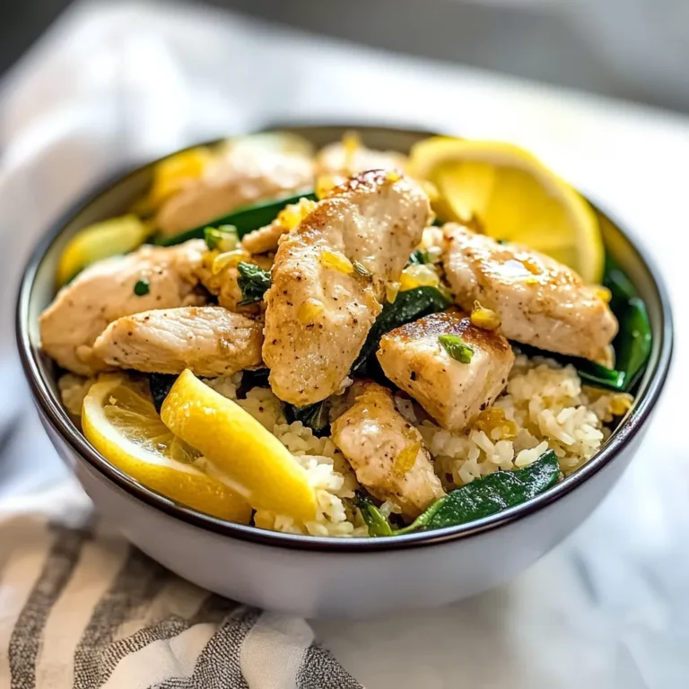 Keto Lemon Chicken Cauliflower Rice Bowls