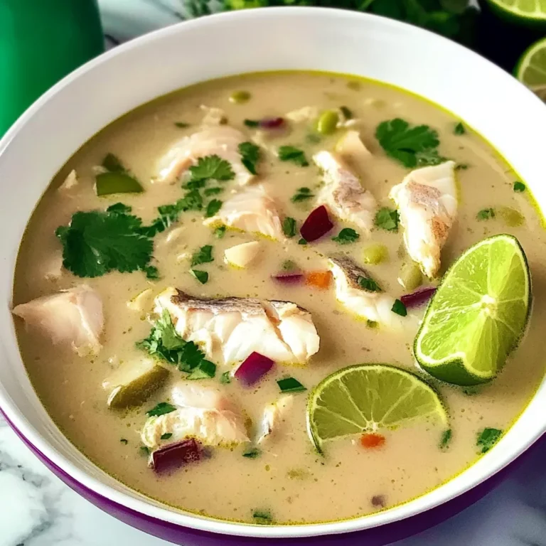Lime Coconut Fish Soup
