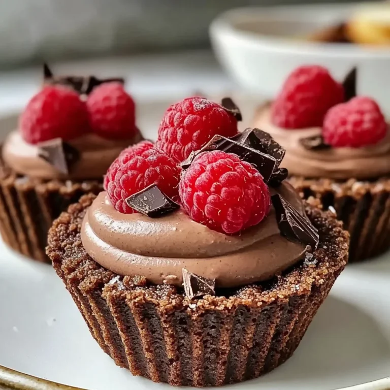 NO BAKE RASPBERRY CHOCOLATE MOUSSE CUPS