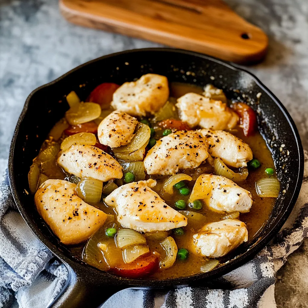 Onion Soup Gravy Chicken Skillet