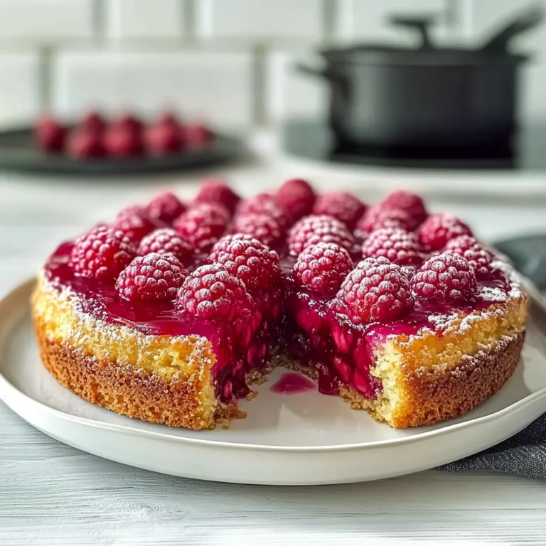 Raspberry And Almond Upside Down Cake for Sweet Moments