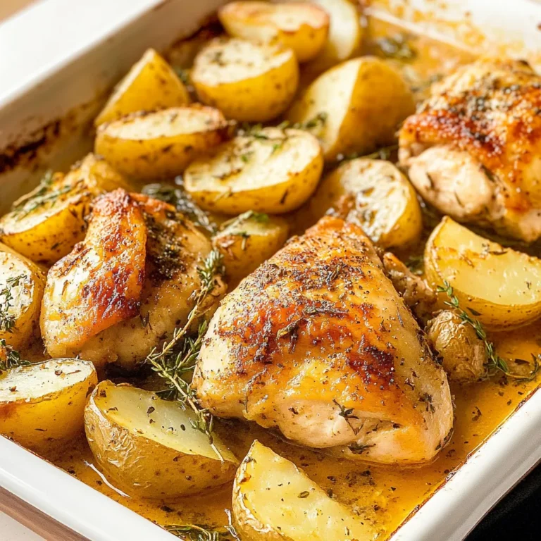 SHEET PAN BAKED CHICKEN AND POTATOES RECIPE