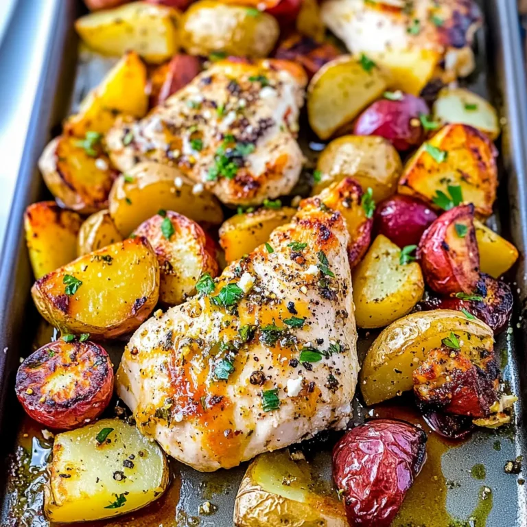 Sheet Pan Greek Chicken and Potatoes