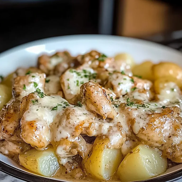 Slow Cooker Garlic Parmesan Chicken and Potatoes