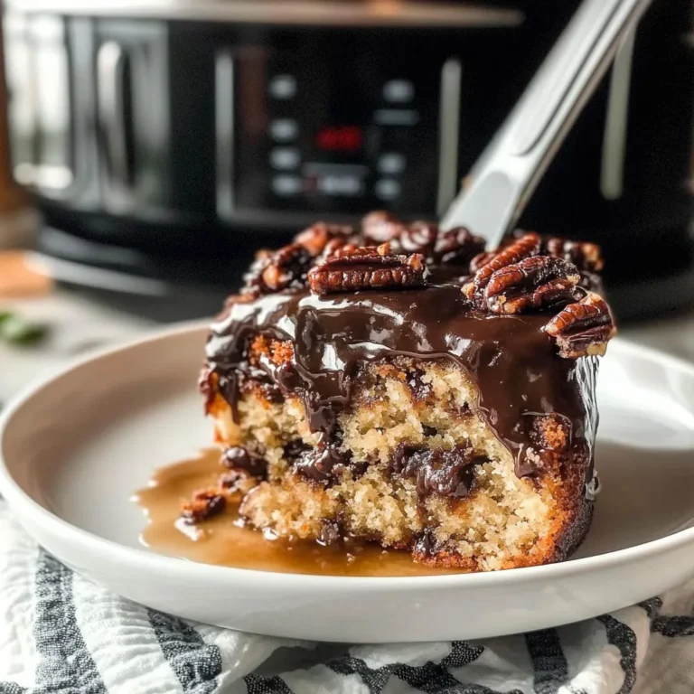 Slow Cooker Turtle Cake
