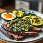 Steak with Chimichurri, Avocado & Fried Eggs - Flavorful Recipe Guide