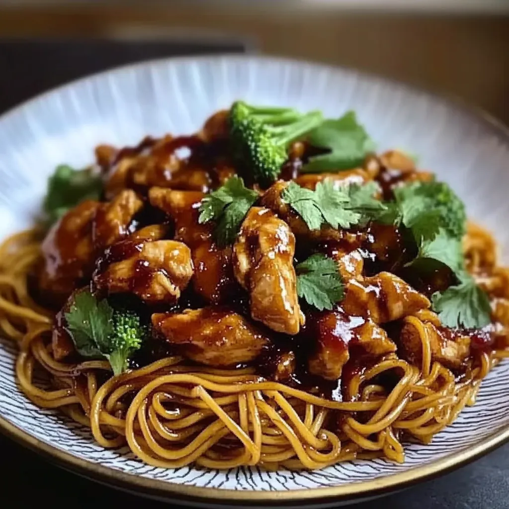 Sticky Chicken Noodles