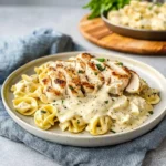 Tortellini Alfredo with Grilled Chicken