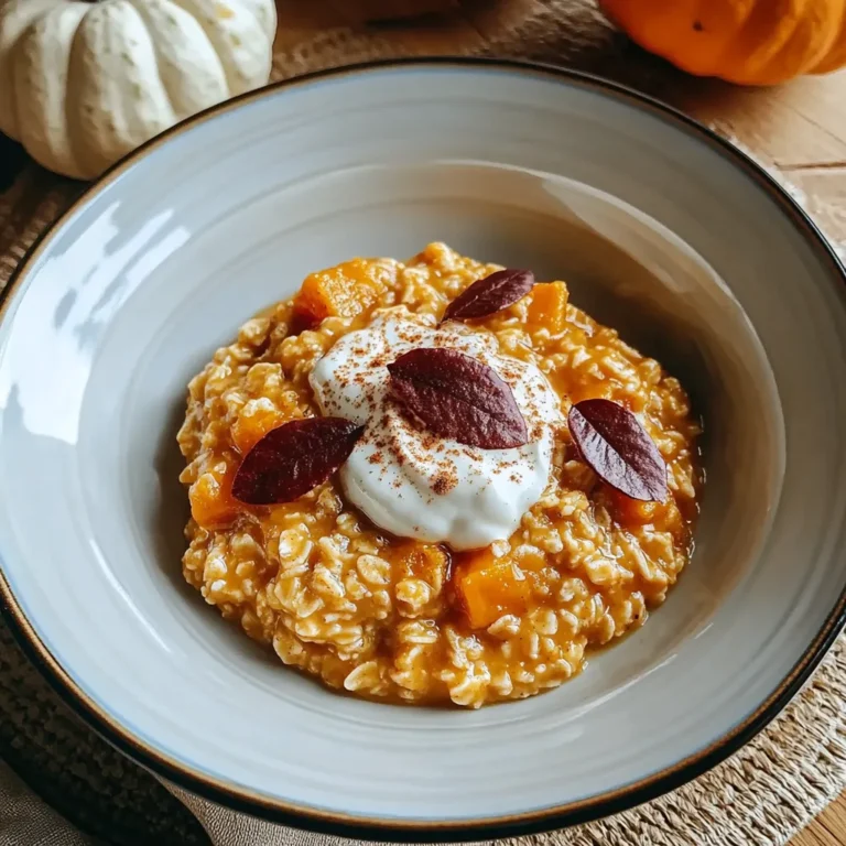 WARM SPICED PUMPKIN OATMEAL