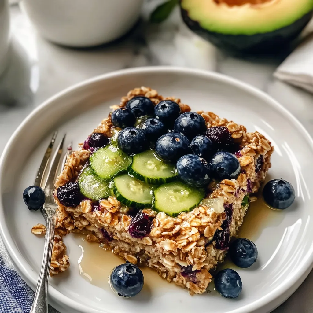 ZUCCHINI BLUEBERRY BAKED OATMEAL