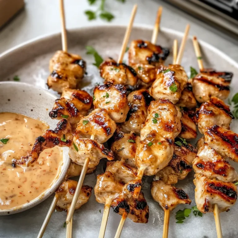 Bang Bang Chicken Skewers