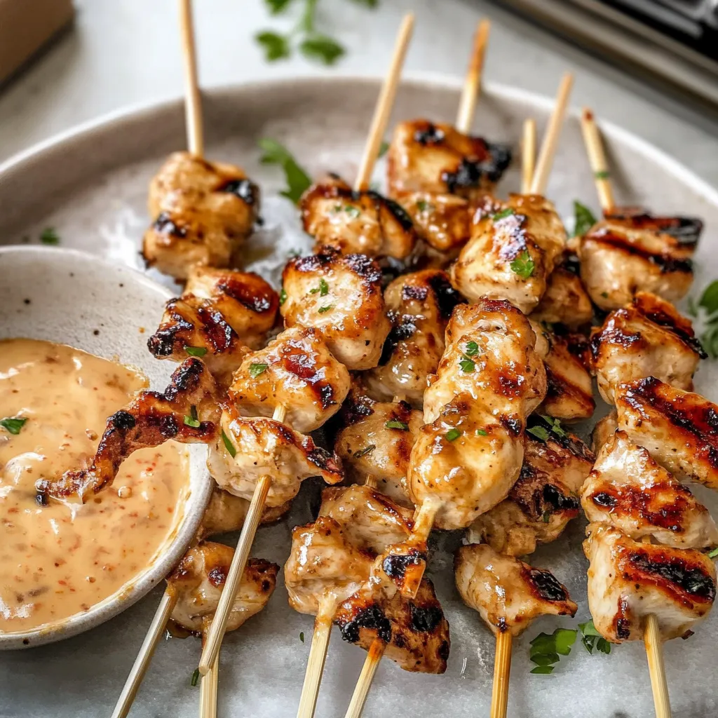 Bang Bang Chicken Skewers