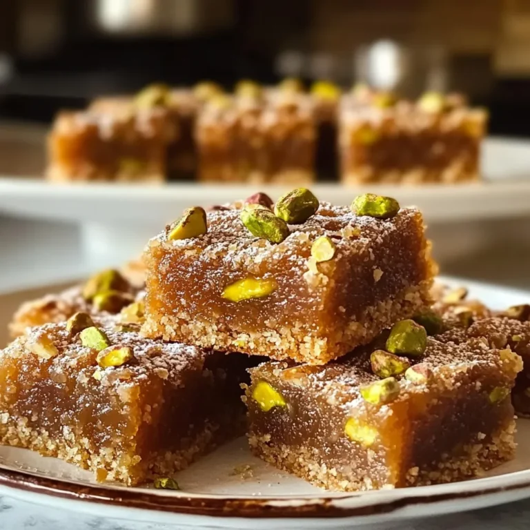 Brown Butter Honey Pistachio Bars