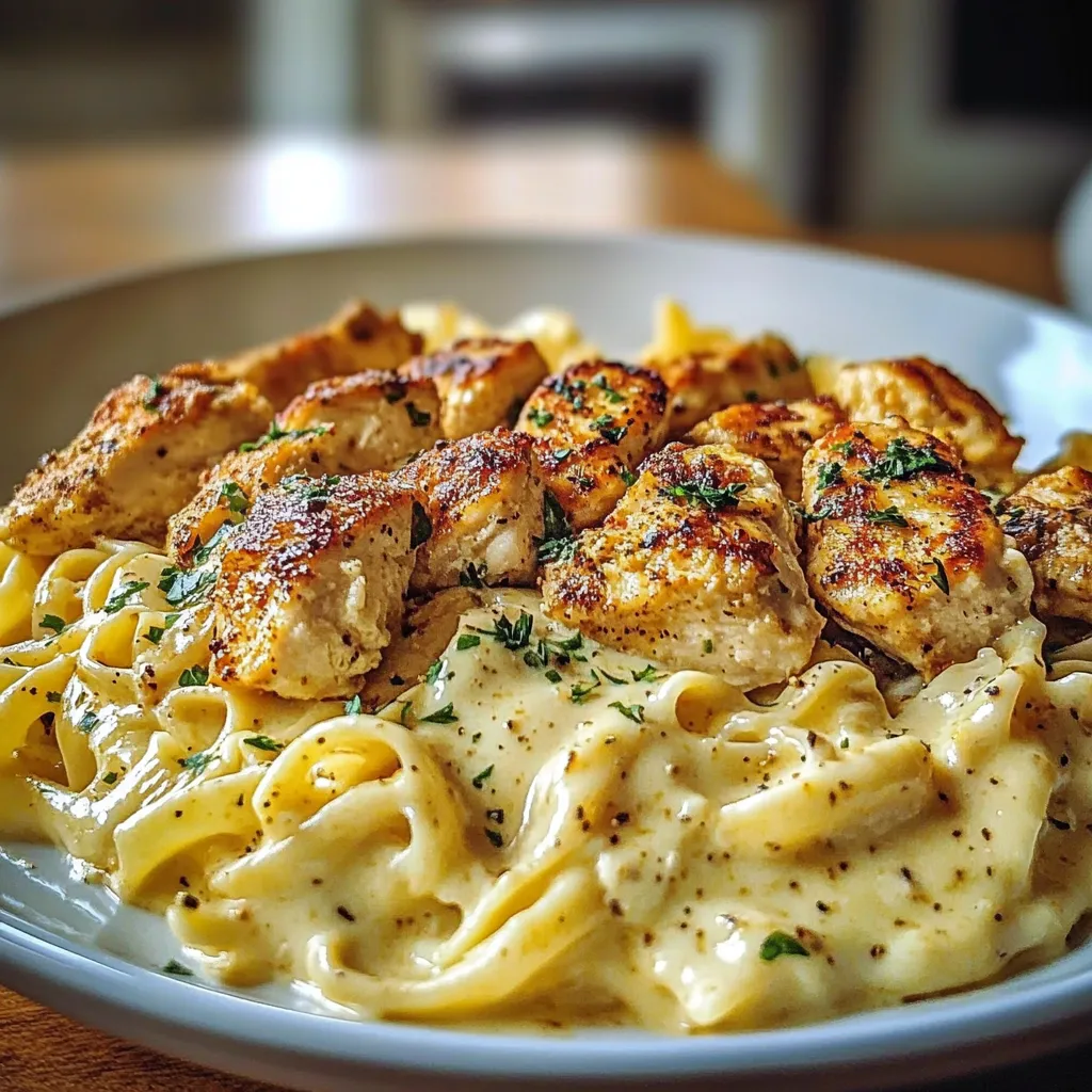 Cheesy Cajun Alfredo Pasta Chicken