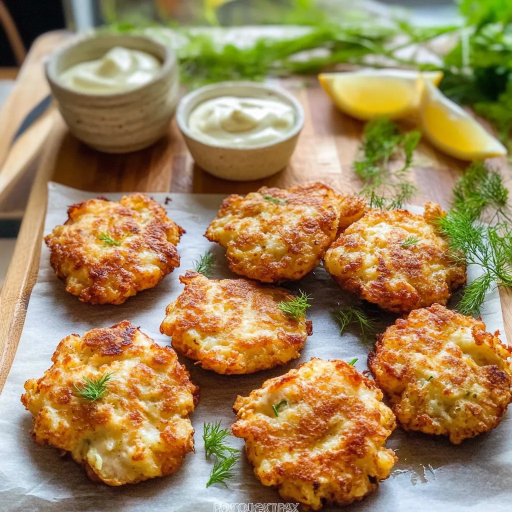 Cheesy Chicken Fritters