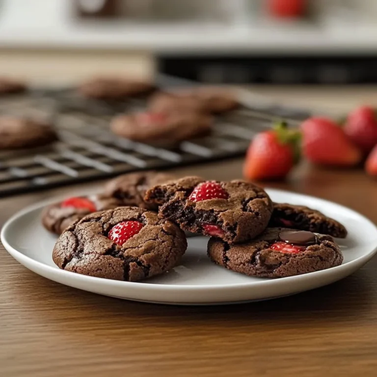 Chocolate Strawberry Cookies Recipe