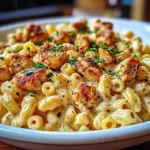 CREAMY HONEY PEPPER CHICKEN MAC AND CHEESE