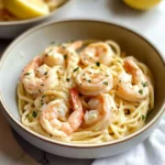 CREAMY LEMON SHRIMP PASTA
