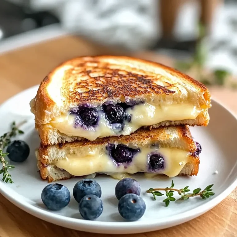 Crispy Blueberry Grilled Cheese