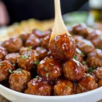 Crockpot Grape Jelly Meatballs
