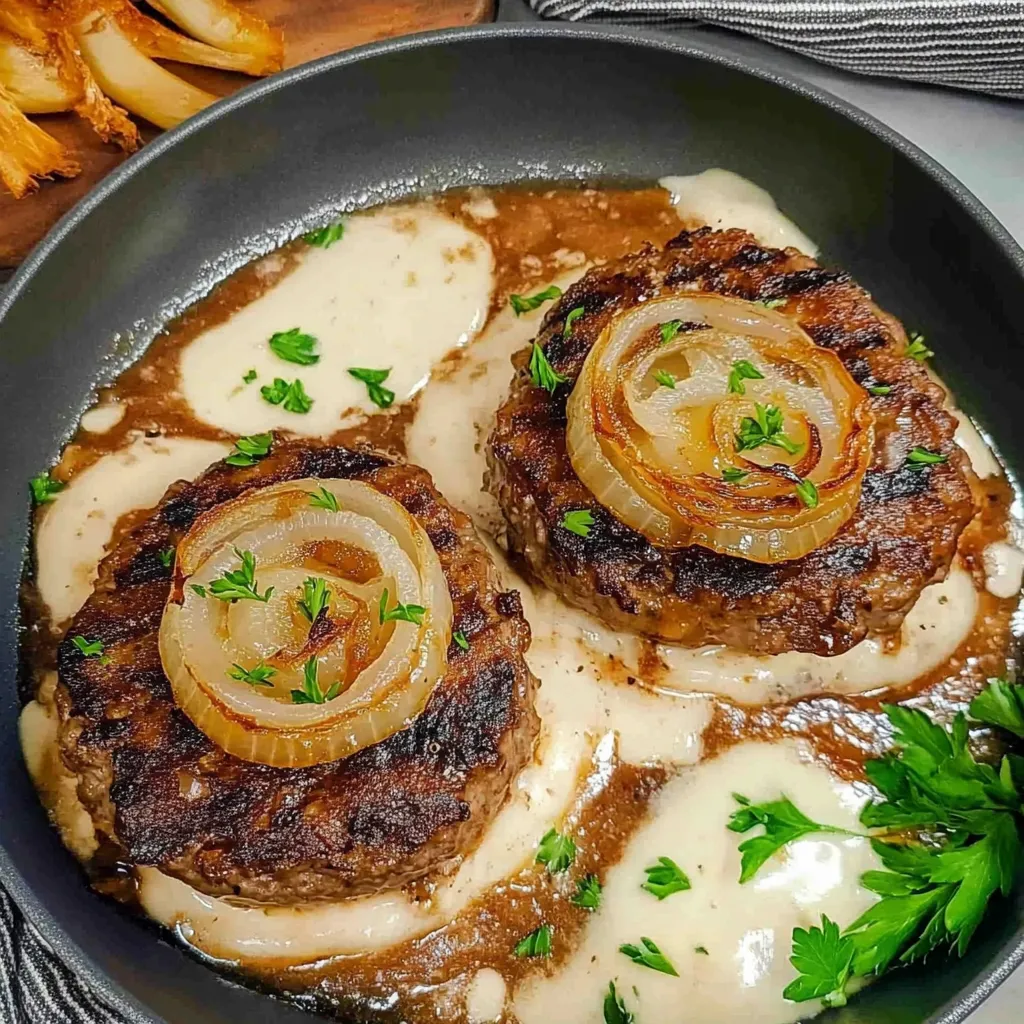 French Onion Hamburger Steaks
