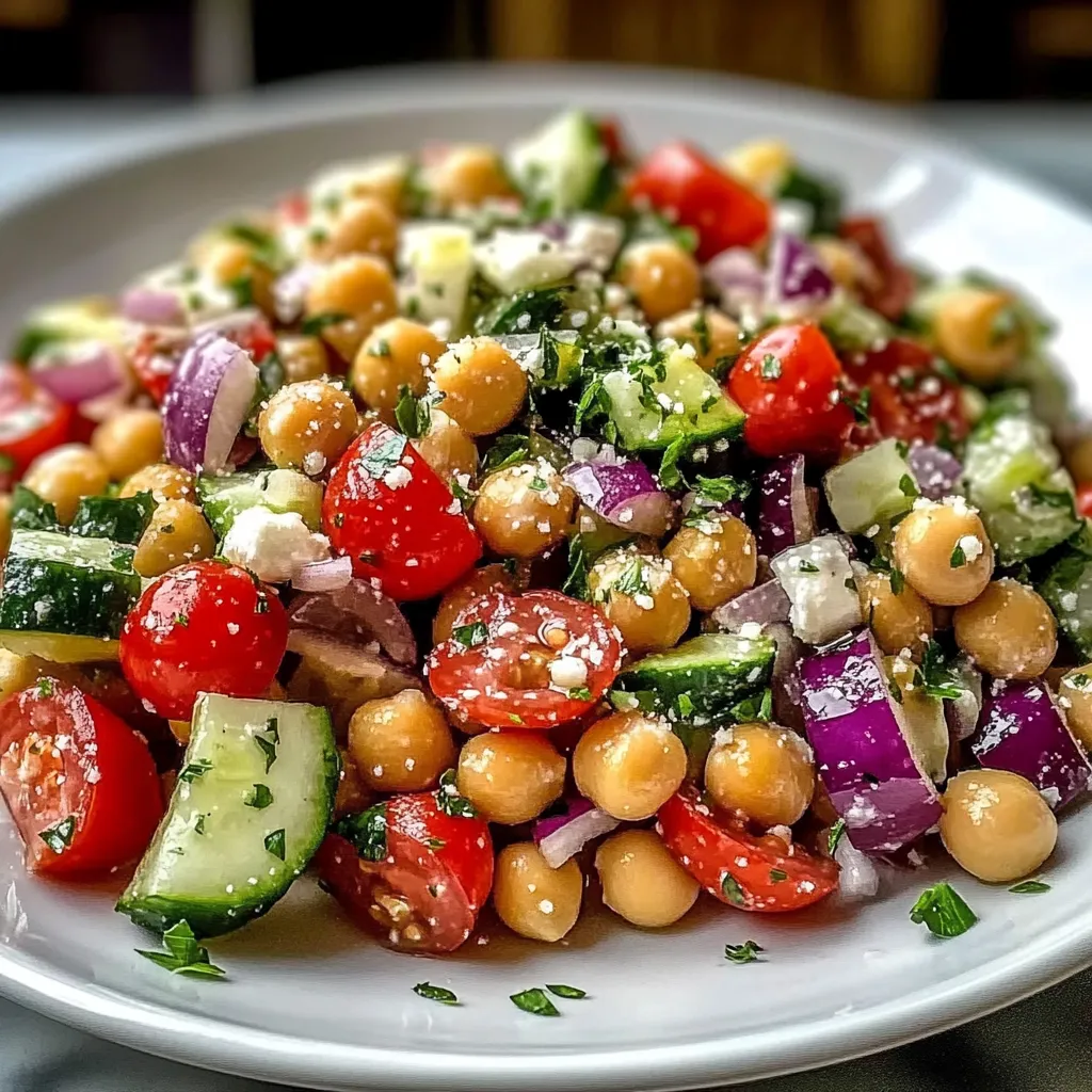 MEDITERRANEAN CHICKPEA FETA SALAD