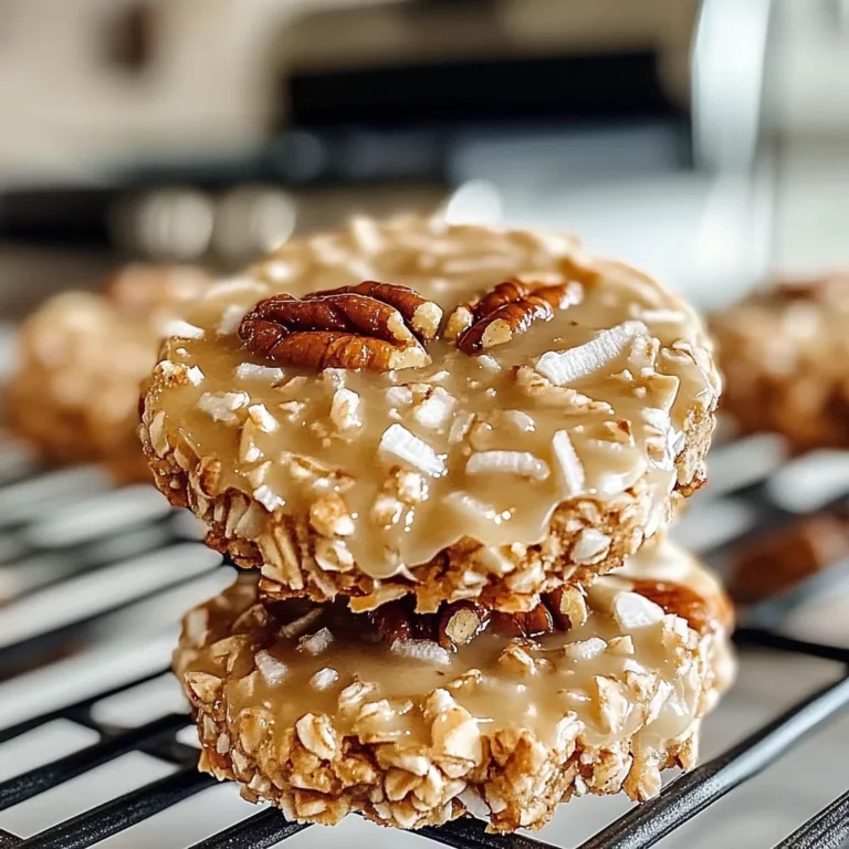 No-Bake Coconut Pecan Praline Cookies: Quick & Delicious