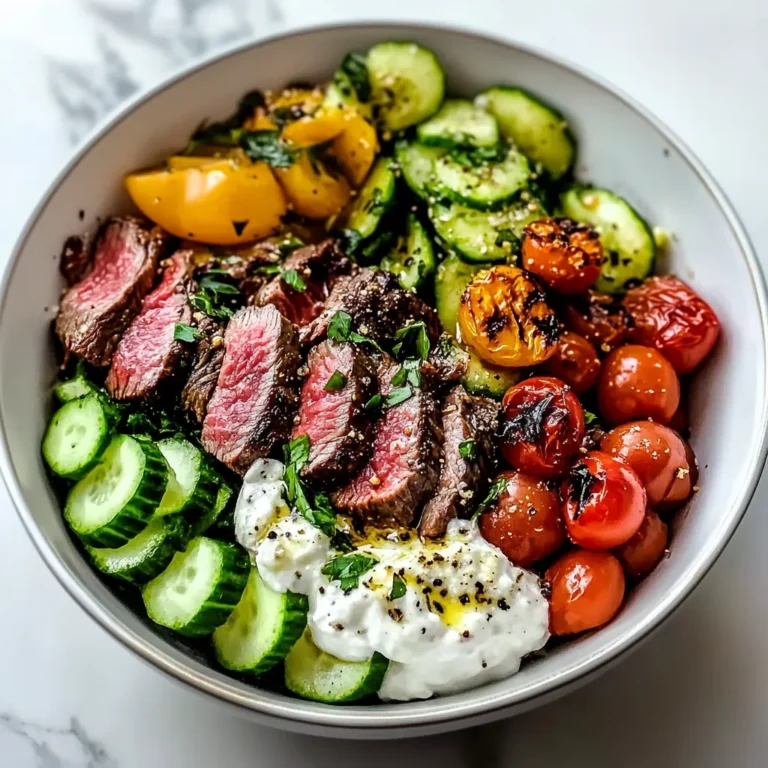 Quick & Easy Mediterranean Steak Bowl Recipe