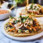 Smashed Dumpling Street Tacos