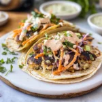 Smashed Dumpling Street Tacos