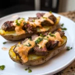 Steak Loaded Potato Skins