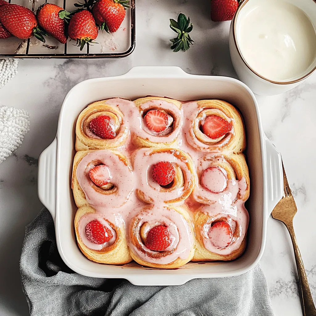 Strawberry Cinnamon Rolls