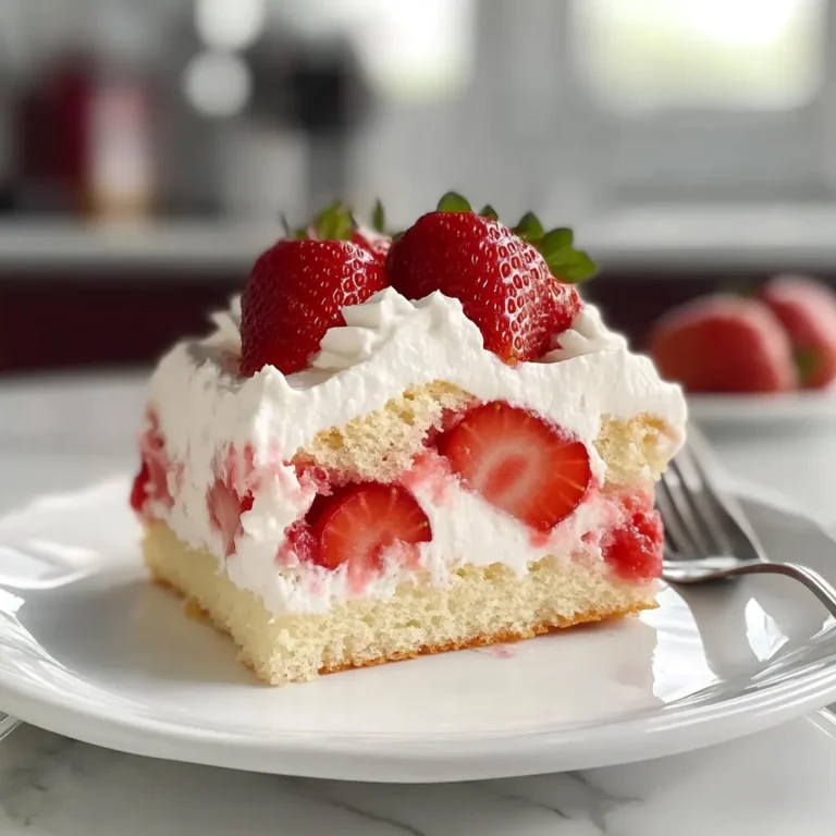 Strawberry Shortcake Sheet Cake