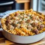 Swedish Meatball Pasta Bake