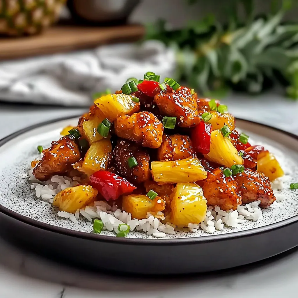 Tasty Pineapple Pepper Chicken