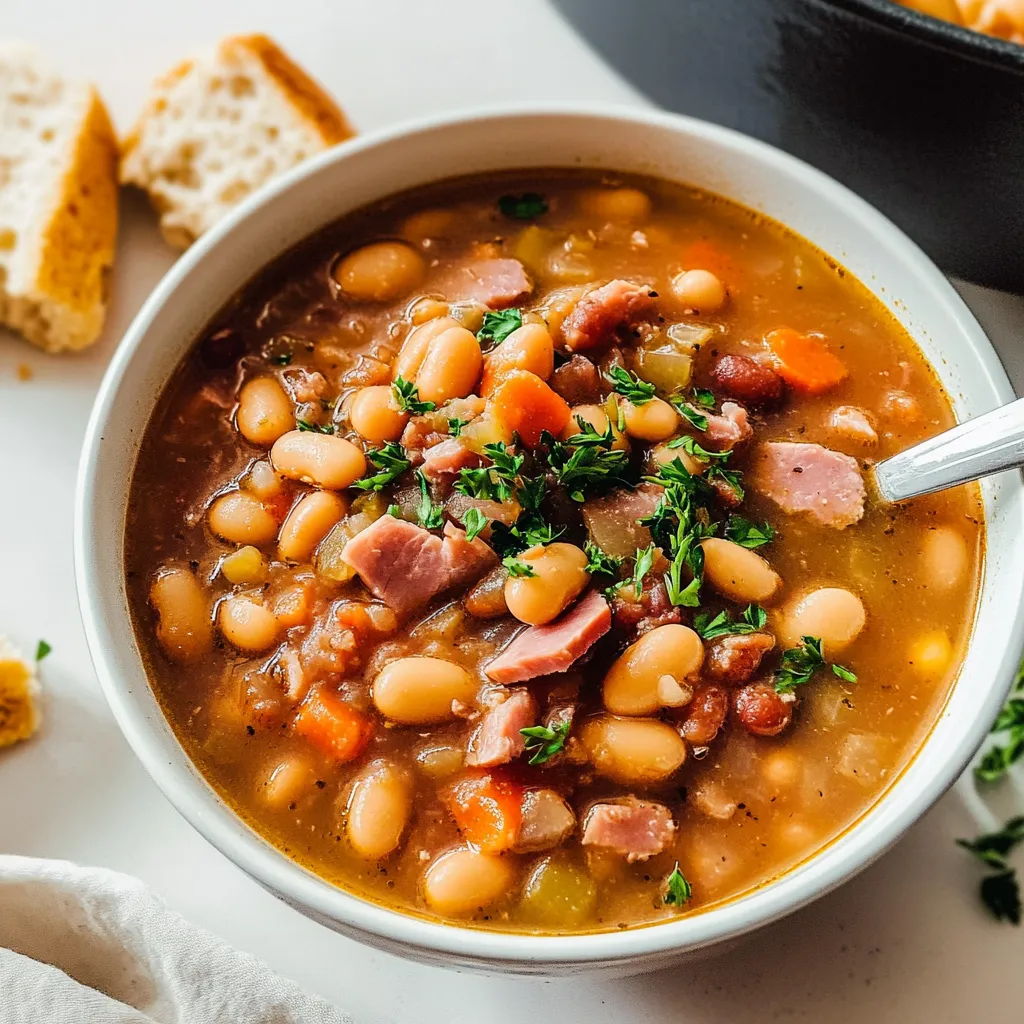 Traditional 15 Bean Soup Recipe with Ham (Easy)