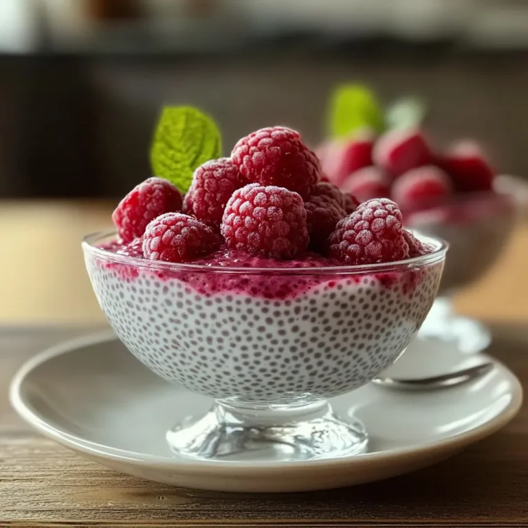 Vanilla Raspberry Chia Pudding