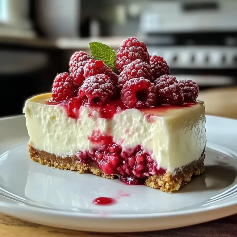 White Chocolate Raspberry Cheesecake Bliss
