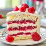 White Chocolate Raspberry Layer Cake - Sweet, Fruity, & Decadent