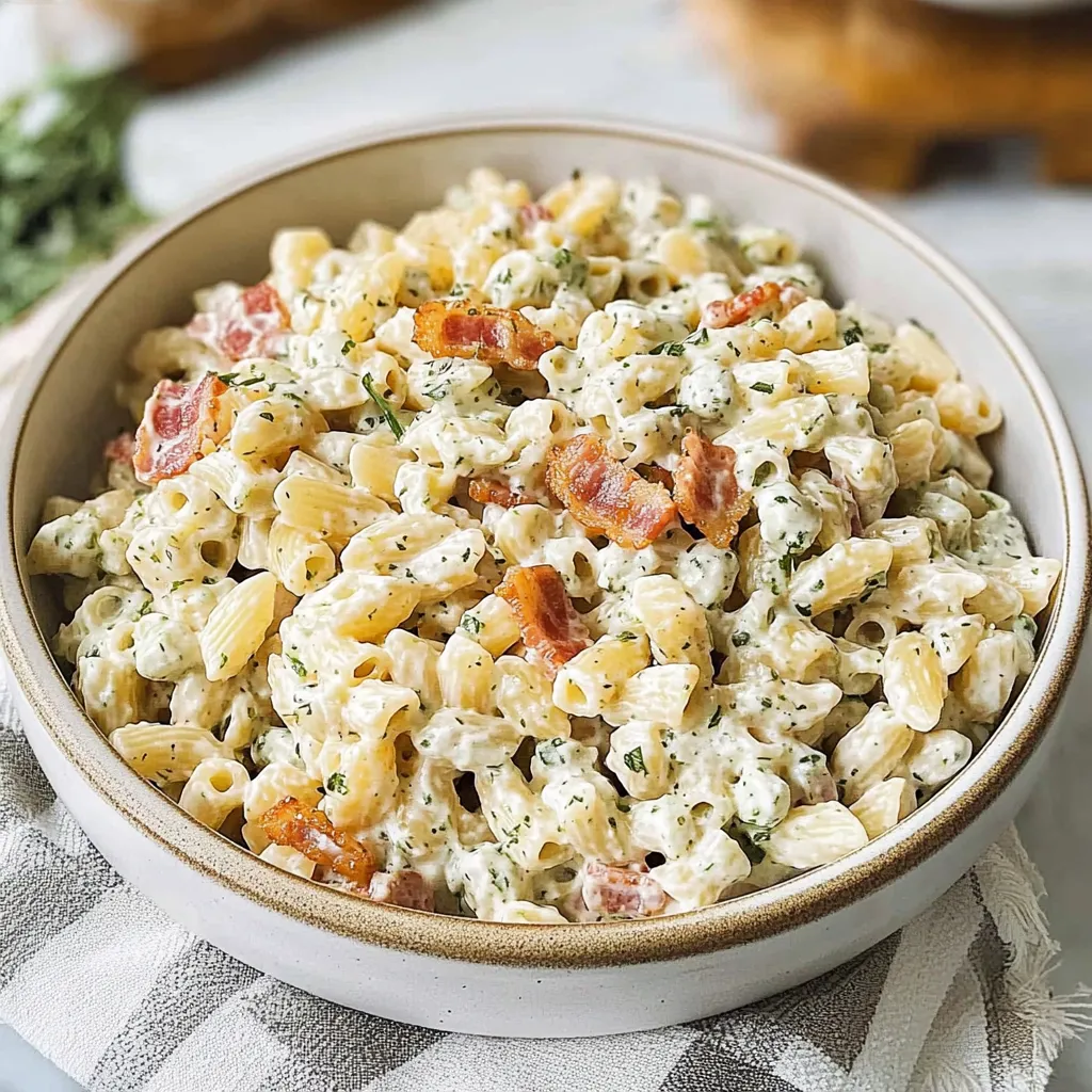 Bacon Ranch Pasta Salad