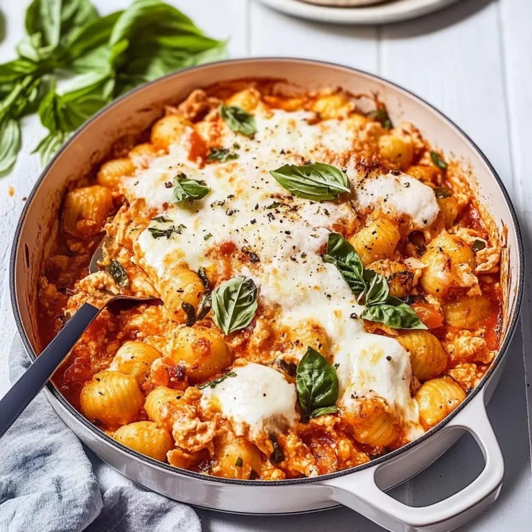 Chicken Parmesan Gnocchi Bake