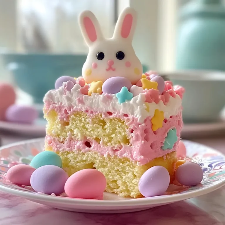 Easter Bunny Poke Cake