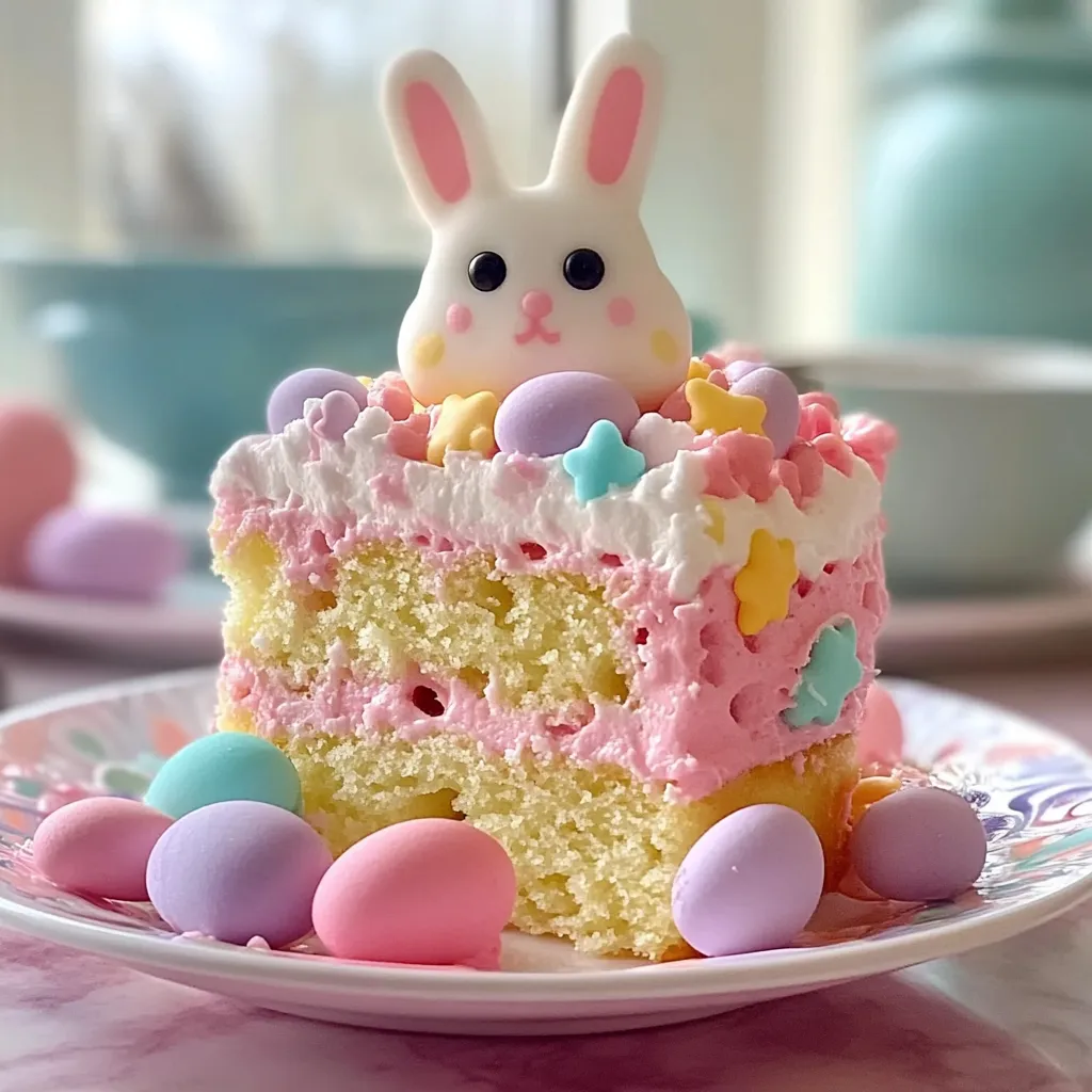 Easter Bunny Poke Cake